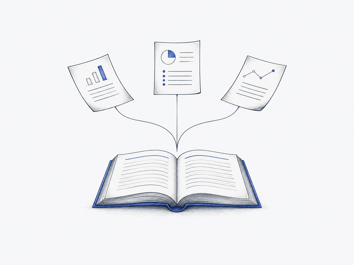 Financial charts and analysis brought together in a business case.